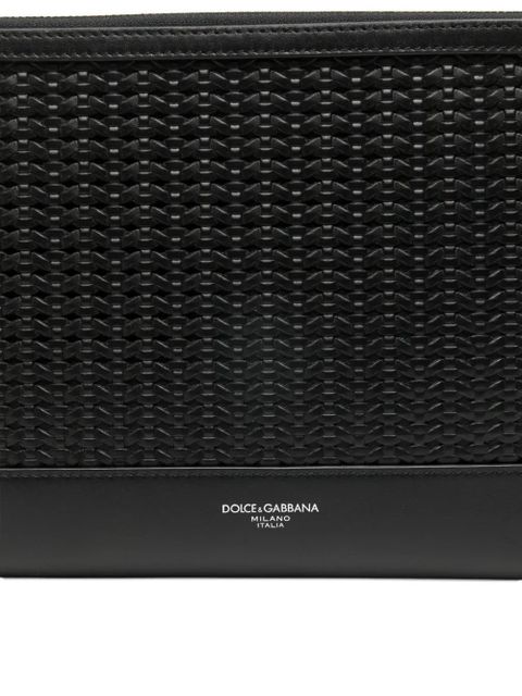 Dolce & Gabbana wrist-strap clutch bag - Black