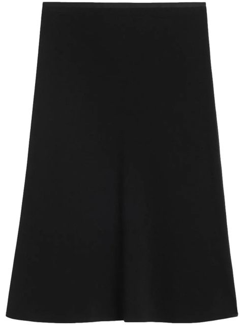 AMI Paris crepe midi skirt - Black - zdjęcie produktu nr 1
