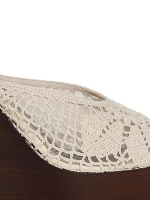 Magda Butrym crochet wedge sandals - Neutrals - zdjęcie produktu nr 2