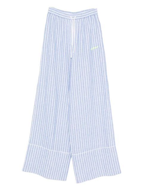 Off-White striped palazzo trousers - Blue