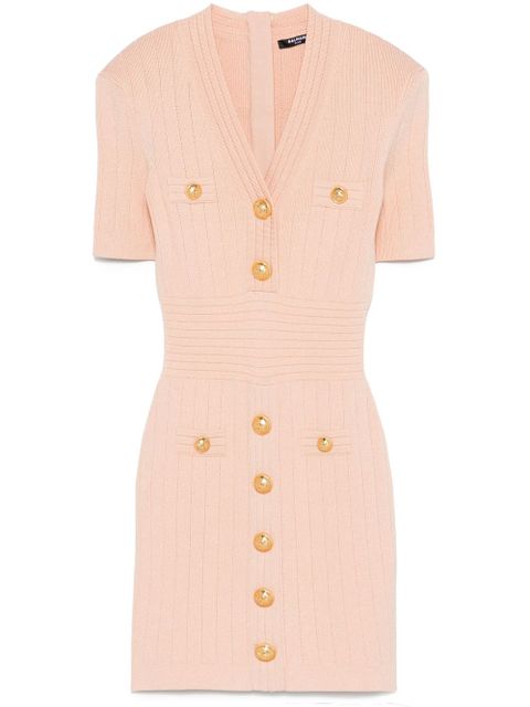 Balmain knitted mini dress - Neutrals - zdjęcie produktu nr 1