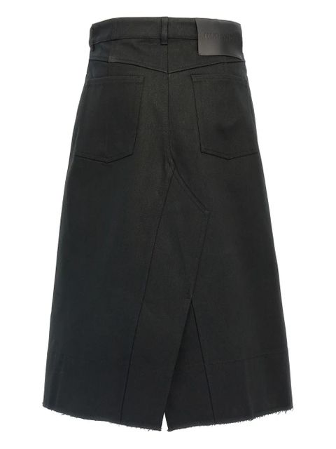 Jil Sander denim midi skirt - Black - zdjęcie produktu nr 2