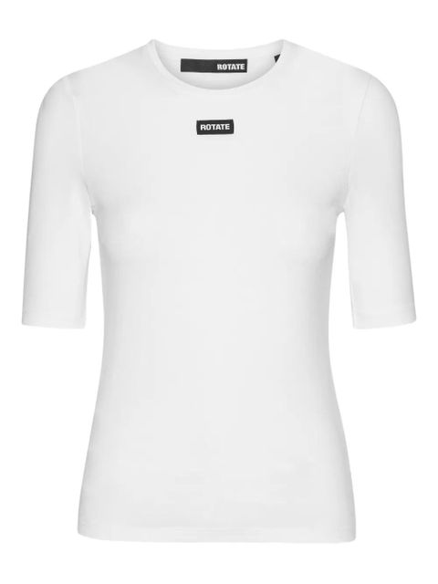 ROTATE BIRGER CHRISTENSEN logo-patch short-sleeve T-shirt - White - zdjęcie produktu nr 1