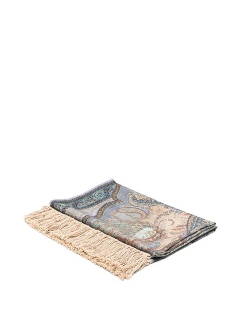 ZIMMERMANN tapestry blue multi fringed towel - Neutrals - zdjęcie produktu nr 1