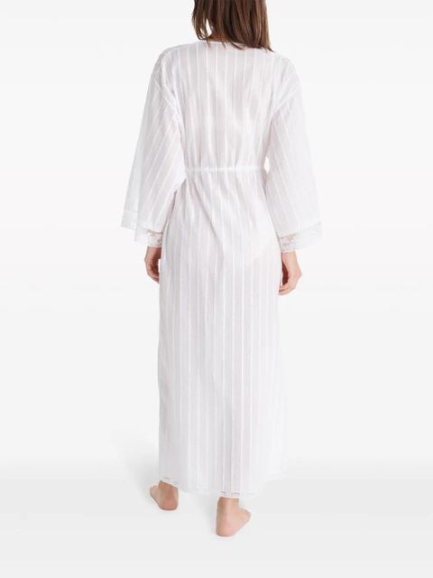 ERES Lactée lace-trim maxi robe - White