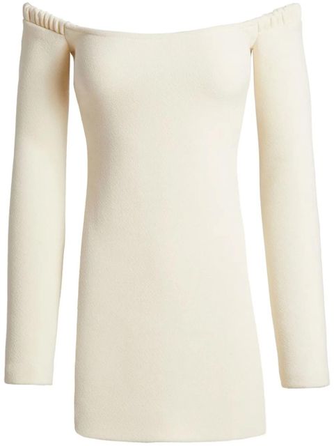 KHAITE The Octavia strapless mini dress - Neutrals - zdjęcie produktu nr 1