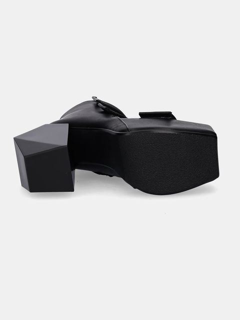 United Nude botki skórzane Stage Tron damskie kolor czarny na słupku 109420116