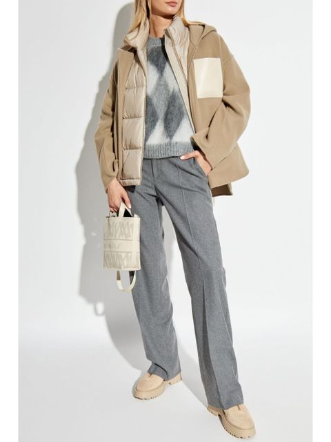 Moncler pressed-crease trousers - Grey