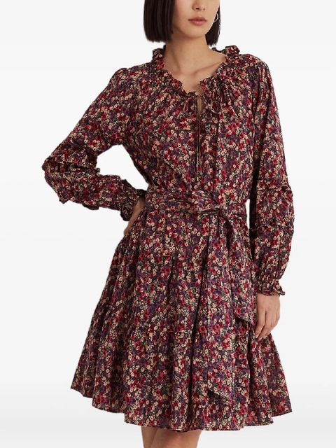 Lauren Ralph Lauren ruffled floral print dress - Red - zdjęcie produktu nr 1