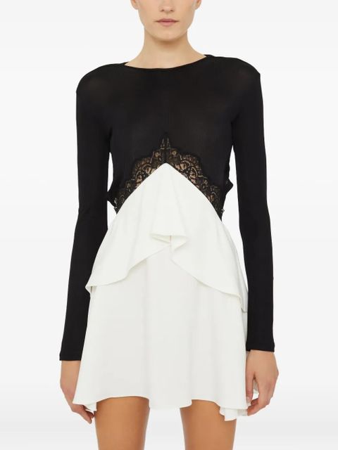 Christopher Esber Endrey lace-insert mini dress - Black