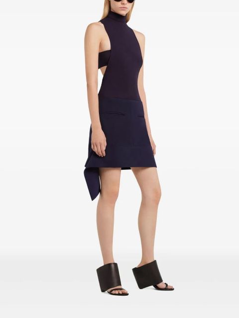 Courrèges Reversed Belt mini skirt - Blue - zdjęcie produktu nr 2