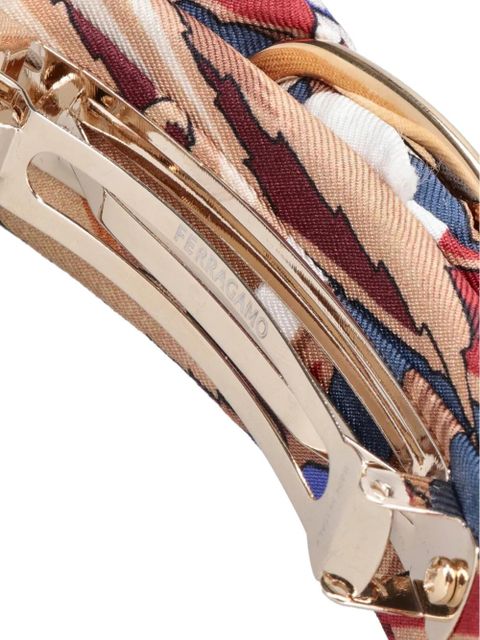 Ferragamo bow hair clip - Red