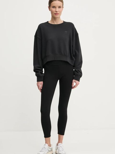 adidas Originals bluza bawełniana Nelson damska kolor czarny z nadrukiem JC8335 - zdjęcie produktu nr 2