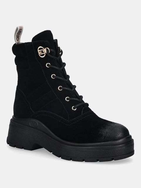 Liu Jo workery zamszowe ANDREA 02 damskie kolor czarny na platformie SF5095PX11722222 - zdjęcie produktu nr 1