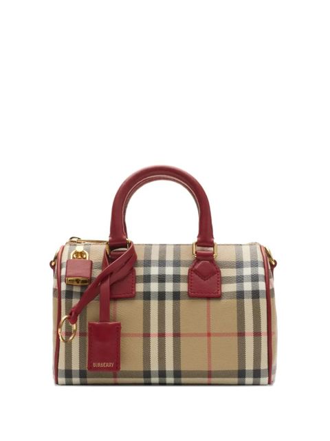Burberry bowling check mini bag - Neutrals - zdjęcie produktu nr 1