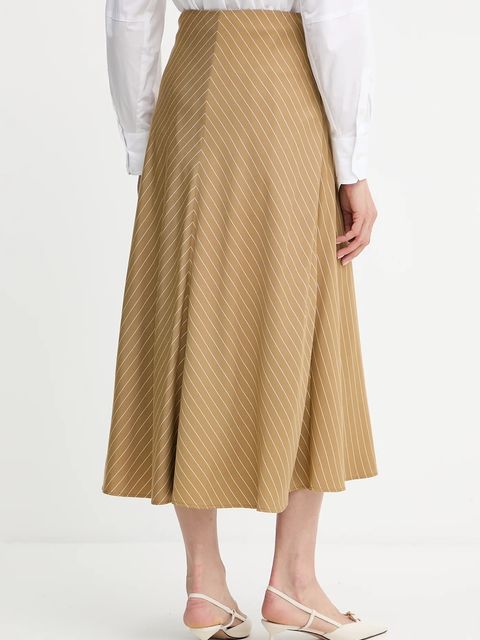 MAX&Co. spódnica kolor zielony midi rozkloszowana 2526106081200 - zdjęcie produktu nr 2