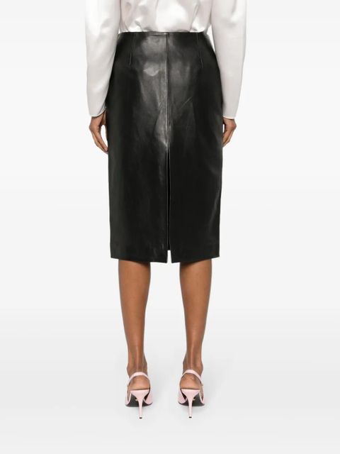 Magda Butrym leather pencil skirt - Black