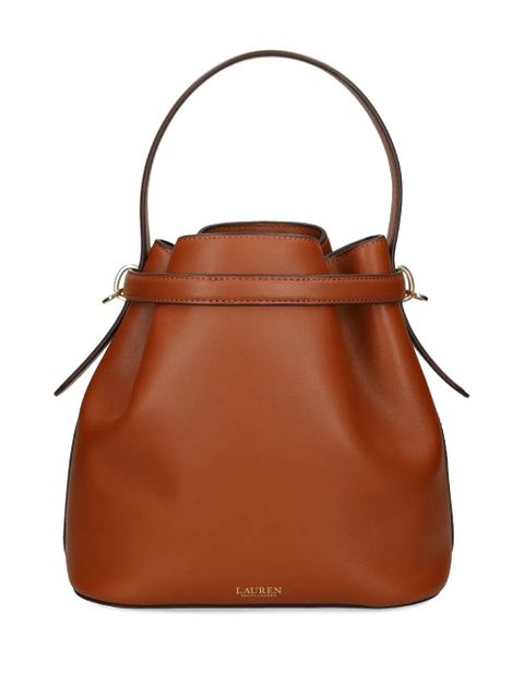 Lauren Ralph Lauren top-handle leather bucket bag - Brown - zdjęcie produktu nr 2