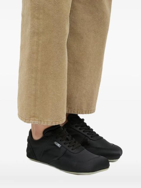 MM6 Maison Margiela suede-panel sneakers - Black