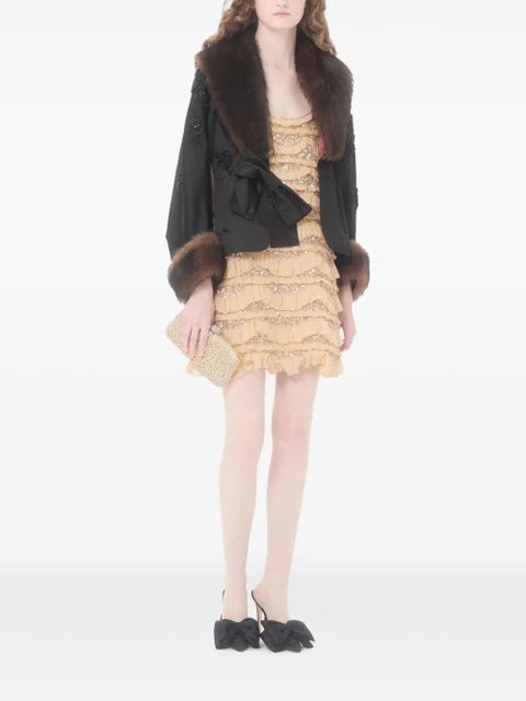 Valentino Garavani Carry Secrets pearls rhinestones clutch bag - Neutrals - zdjęcie produktu nr 2