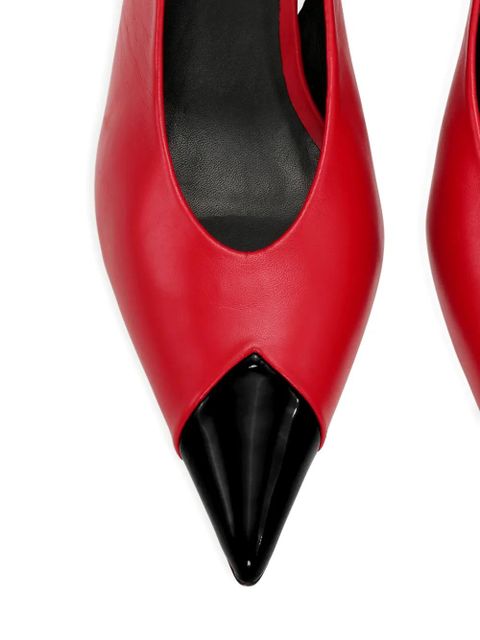 ROTATE BIRGER CHRISTENSEN slingback leather pumps - Red - zdjęcie produktu nr 2