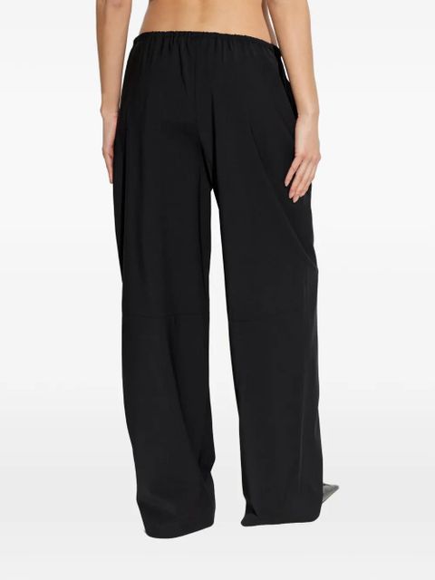 Alexander Wang drawstring-fastening logo-detail trousers - Black