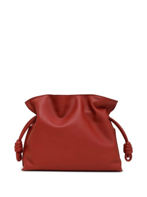 LOEWE knotted drawstring bucket bag - Red
