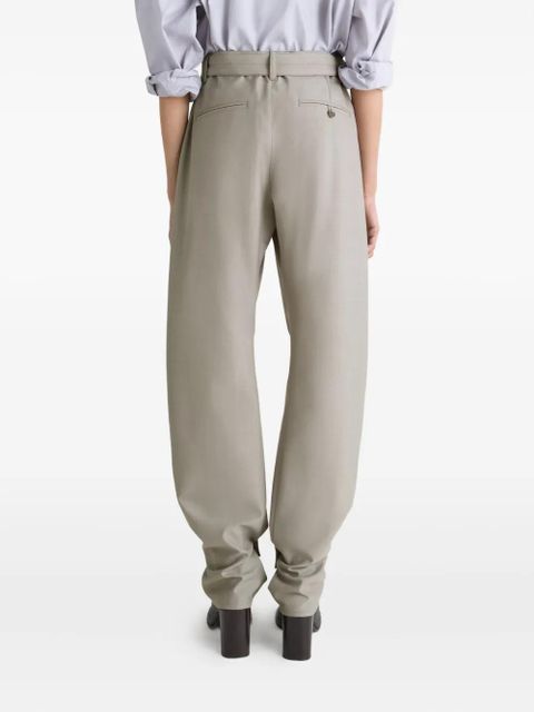 LEMAIRE belted button-tab trousers - Neutrals
