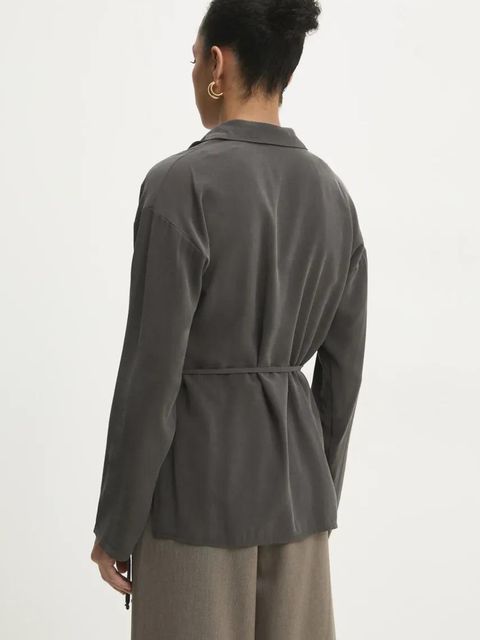 Answear.LAB bluzka damska kolor szary gładka