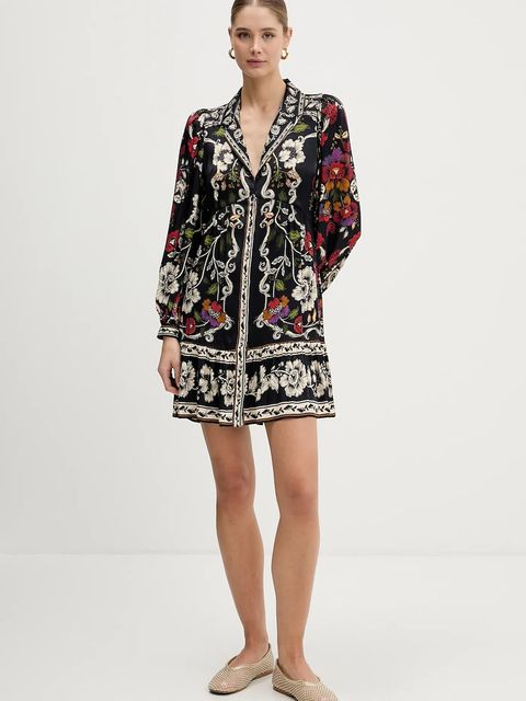 Farm Rio sukienka kolor czarny mini rozkloszowana 344649 - zdjęcie produktu nr 2