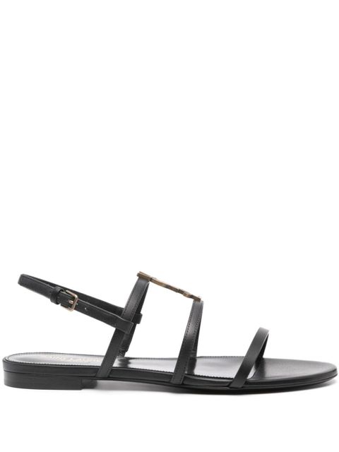 Saint Laurent New Cassandra flat sandals - Black - zdjęcie produktu nr 1
