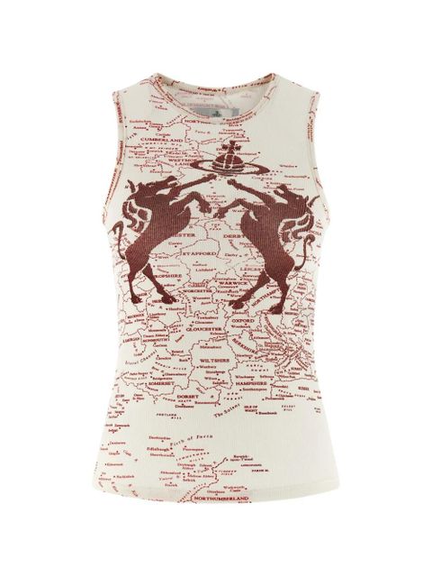 Vivienne Westwood Horses 90s tank top - White - zdjęcie produktu nr 1