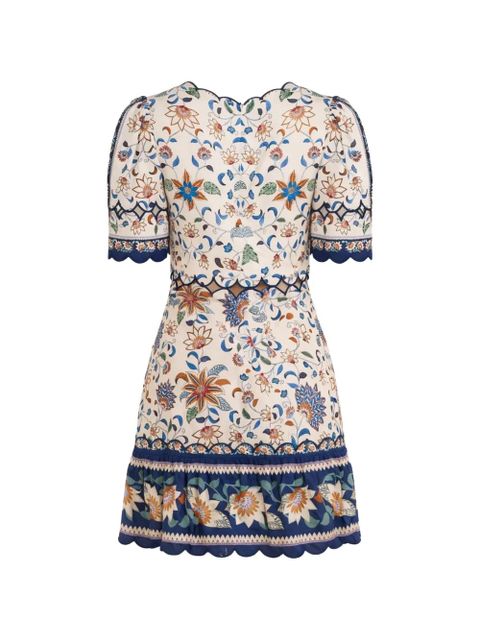 FARM Rio floral-print mini dress - Neutrals - zdjęcie produktu nr 2