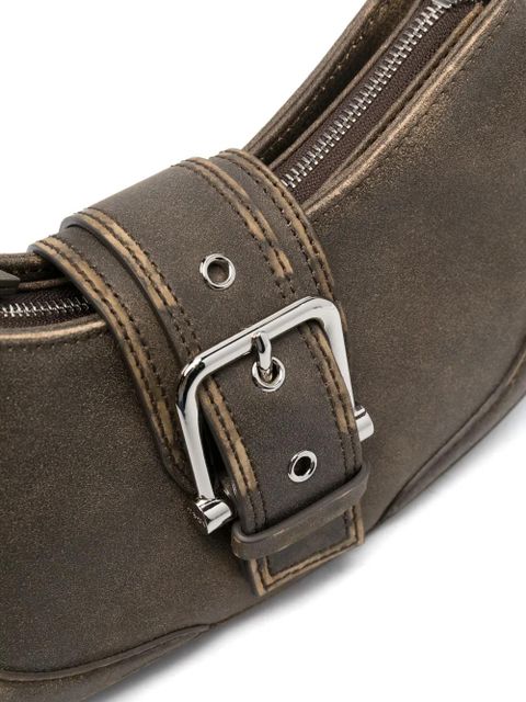 Osoi medium Hobo Brocle leather shoulder bag - Brown