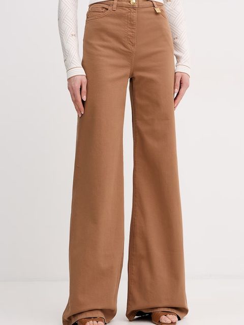 Elisabetta Franchi jeansy wide leg damskie - zdjęcie produktu nr 2