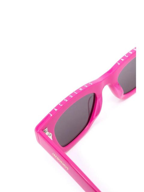 Jacquemus square-frame tinted sunglasses - Pink