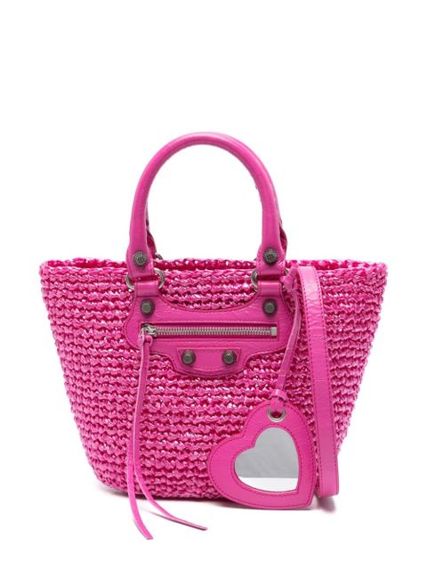 Balenciaga small Le Cagole Panier tote bag - Pink - zdjęcie produktu nr 1