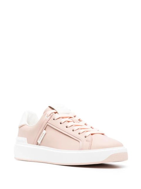 Balmain B-Court leather sneakers - Pink