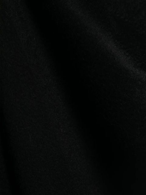 Max Mara embroidered-logo cashmere scarf - Black - zdjęcie produktu nr 2