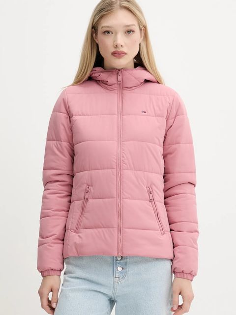 Tommy Jeans kurtka kolor różowy przejściowa DW0DW20959 - zdjęcie produktu nr 1
