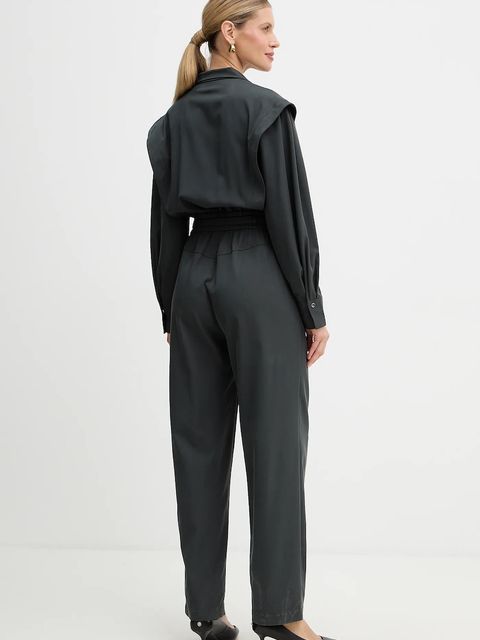 BOSS Orange kombinezon C Darima kolor szary z dekoltem w szpic 50552355