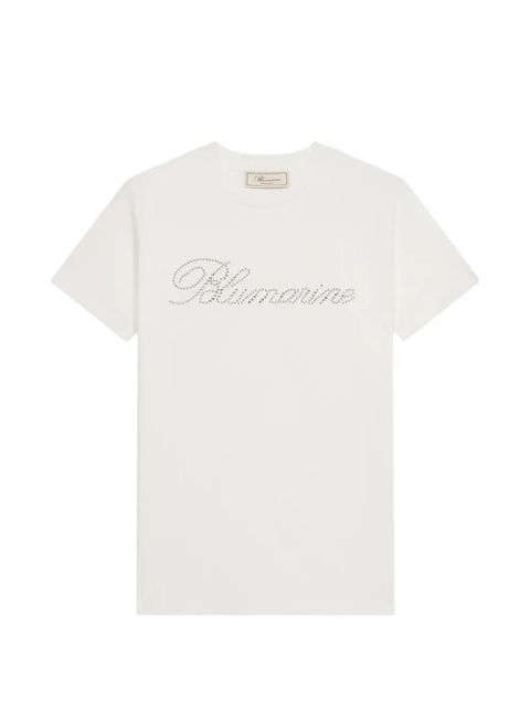 Blumarine rhinestone-embellishment T-shirt - White - zdjęcie produktu nr 1