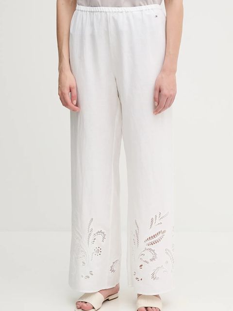 Tommy Hilfiger spodnie lniane - zdjęcie produktu nr 1