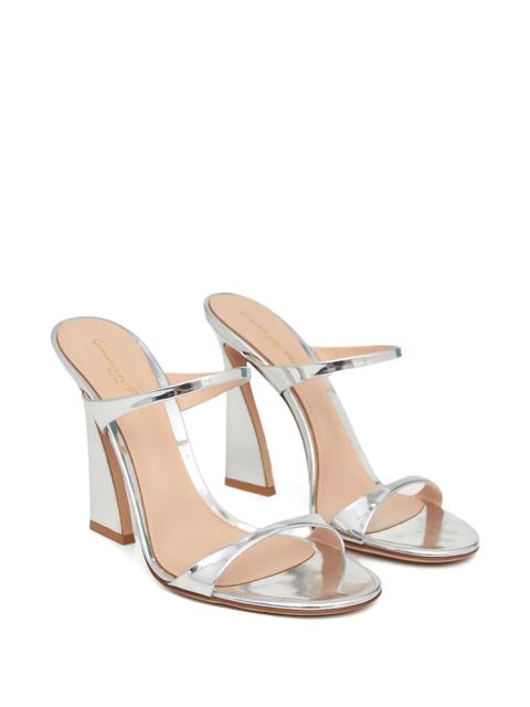 Gianvito Rossi 105mm strappy heeled sandals - Silver