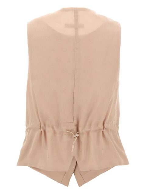 Max Mara button-fastening drawstring vest - Pink - zdjęcie produktu nr 2