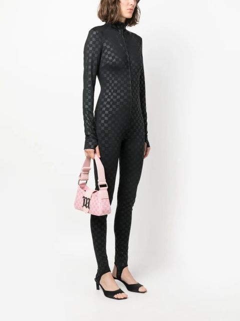 MISBHV monogram-jacquard mini shoulder bag - Pink