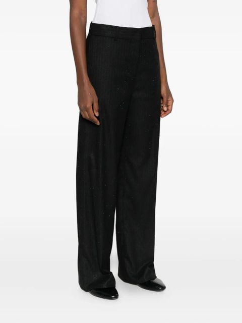 Maje rhinestone pinestripe trousers - Black - zdjęcie produktu nr 2