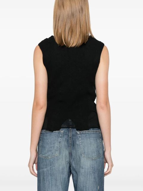 OUR LEGACY Ragged vest - Black
