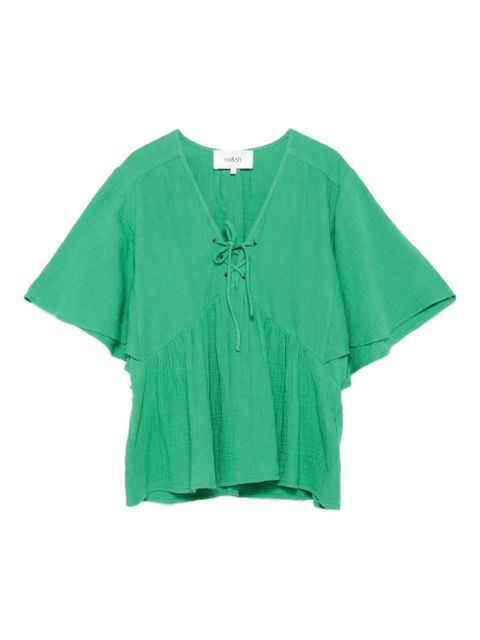 Ba&Sh lace-up detail blouse - Green - zdjęcie produktu nr 1