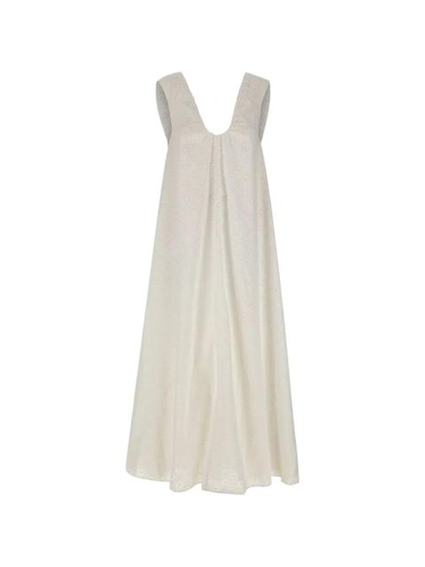 Faithfull the Brand broderie midi dress - White - zdjęcie produktu nr 1